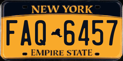 NY license plate FAQ6457