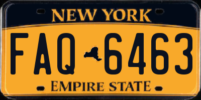 NY license plate FAQ6463