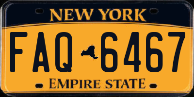 NY license plate FAQ6467