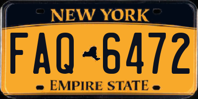 NY license plate FAQ6472