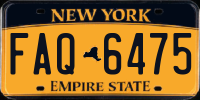 NY license plate FAQ6475
