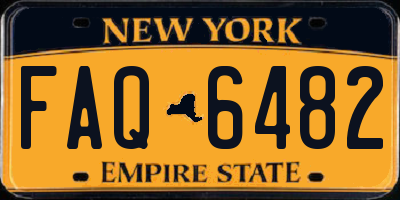 NY license plate FAQ6482