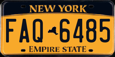 NY license plate FAQ6485