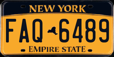 NY license plate FAQ6489
