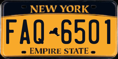 NY license plate FAQ6501