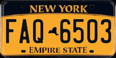 NY license plate FAQ6503