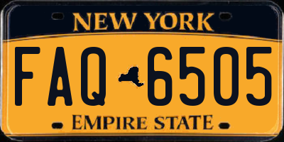 NY license plate FAQ6505
