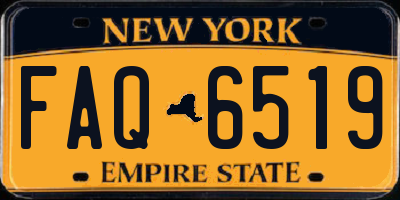 NY license plate FAQ6519