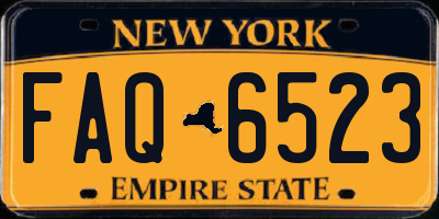 NY license plate FAQ6523