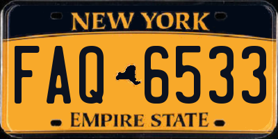 NY license plate FAQ6533