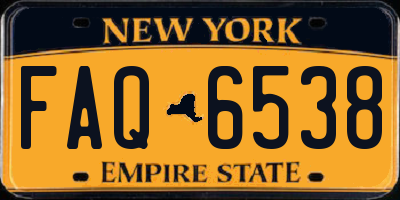 NY license plate FAQ6538