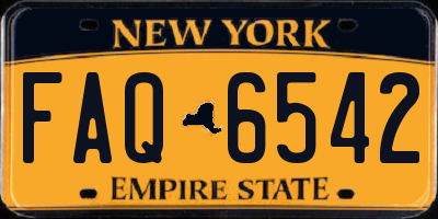 NY license plate FAQ6542