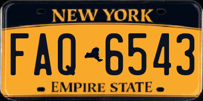 NY license plate FAQ6543