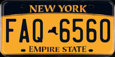 NY license plate FAQ6560
