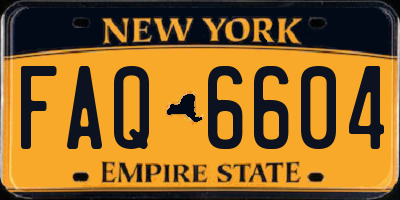 NY license plate FAQ6604