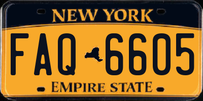 NY license plate FAQ6605