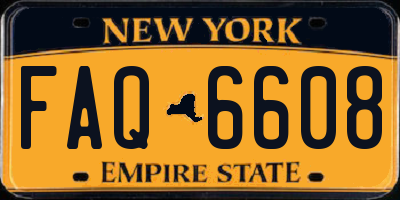 NY license plate FAQ6608