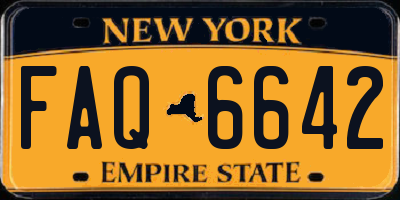 NY license plate FAQ6642