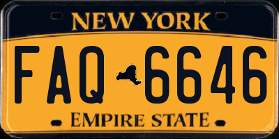 NY license plate FAQ6646