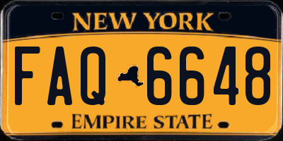 NY license plate FAQ6648