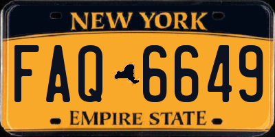 NY license plate FAQ6649