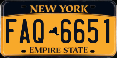 NY license plate FAQ6651