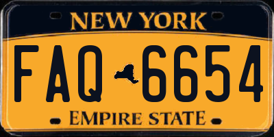 NY license plate FAQ6654