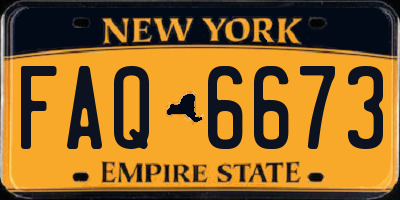 NY license plate FAQ6673