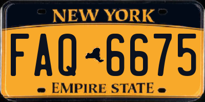 NY license plate FAQ6675