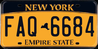 NY license plate FAQ6684