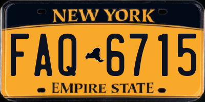 NY license plate FAQ6715