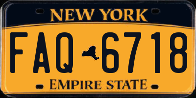 NY license plate FAQ6718