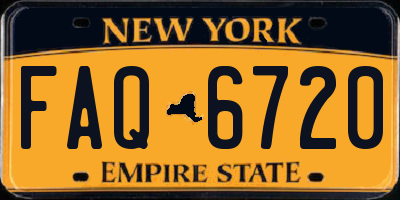 NY license plate FAQ6720