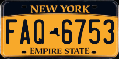 NY license plate FAQ6753