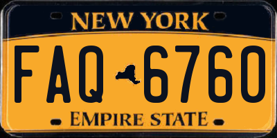 NY license plate FAQ6760