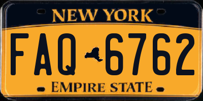 NY license plate FAQ6762