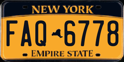 NY license plate FAQ6778