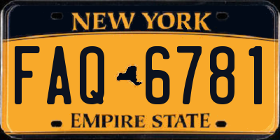 NY license plate FAQ6781