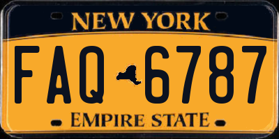 NY license plate FAQ6787