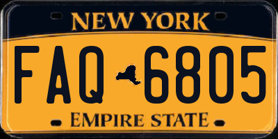 NY license plate FAQ6805