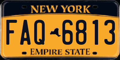 NY license plate FAQ6813