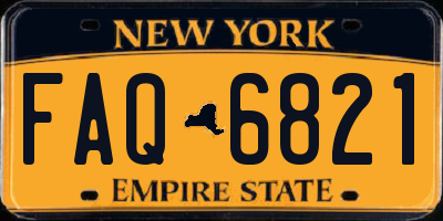 NY license plate FAQ6821