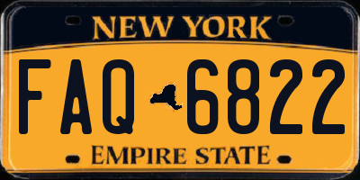 NY license plate FAQ6822