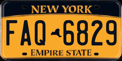 NY license plate FAQ6829