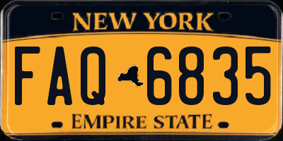 NY license plate FAQ6835
