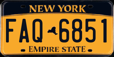 NY license plate FAQ6851