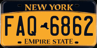 NY license plate FAQ6862
