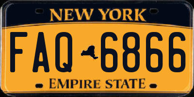 NY license plate FAQ6866
