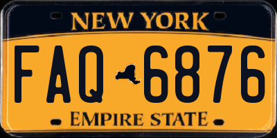 NY license plate FAQ6876