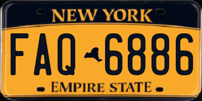 NY license plate FAQ6886